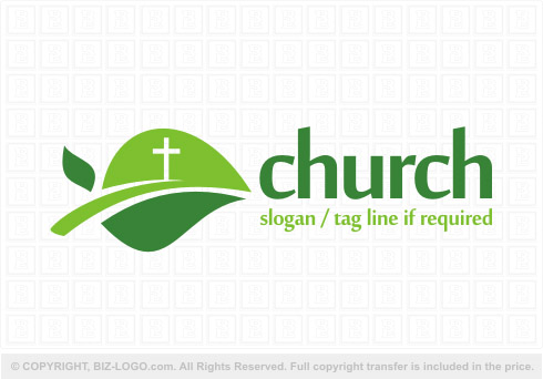 Logo 8198: Green Church Logo