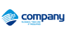 Blue and White Computer Logo