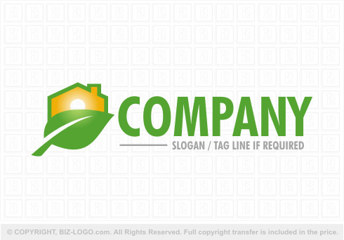 Logo 8225: Eco Friendly Construction Logo