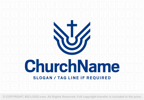 Logo 8147: Blue Cross Curch Logo
