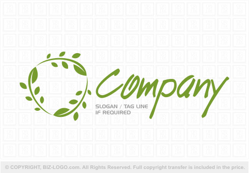 Logo 7964: Decorative Leaf Pattern Logo