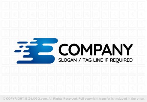 Logo 8321: Speeding Letter E Logo
