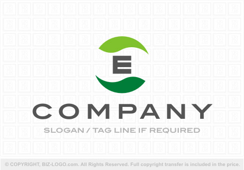 Logo 8322: Eco Letter E Logo