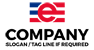 Flag Letter E Logo