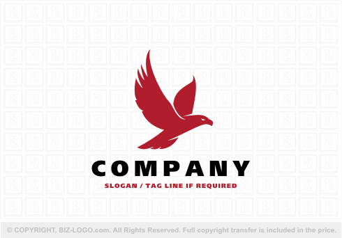 Logo 8390: Red Flying Eagle Logo