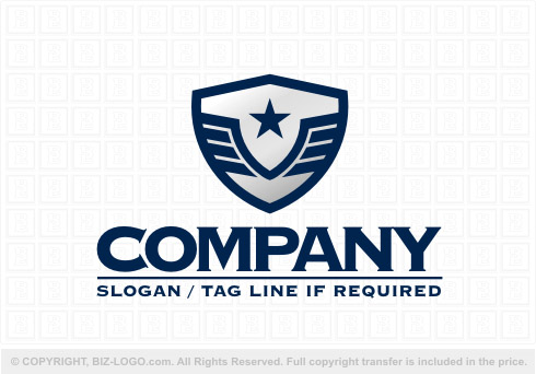 Logo 8025: Shield Eagle Logo