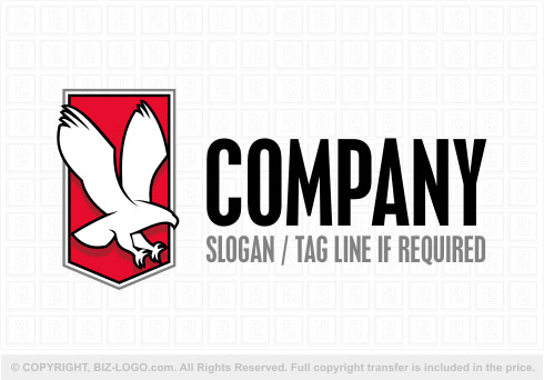 Logo 8193: Shield With White Eagle Logo