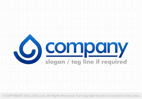 Logo 8359: Water Drop Letter G Logo