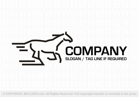 Logo 7652: Horse Line Art