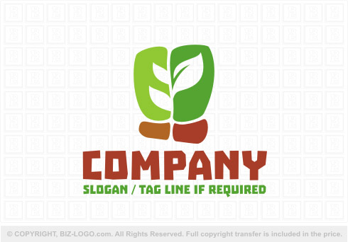 Logo 8128: Plant and Soil Landscape Logo