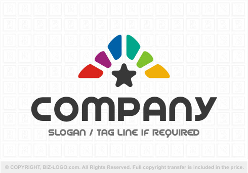 Logo 7939: Rainbow Star A Logo