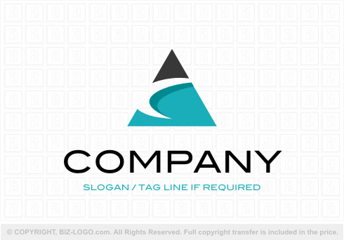 Logo 8046: Triangle Letter C Logo