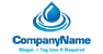 Blue Water Drop Logo<br>Watermark will be removed in final logo.