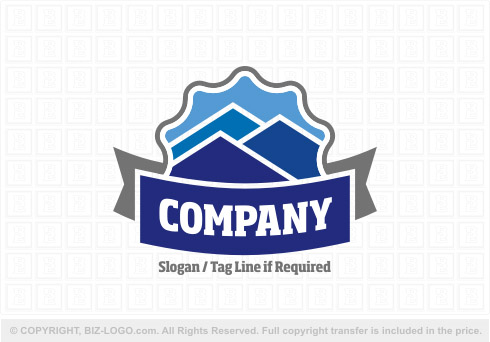 Logo 8173: Different Shapes Mountain Logo