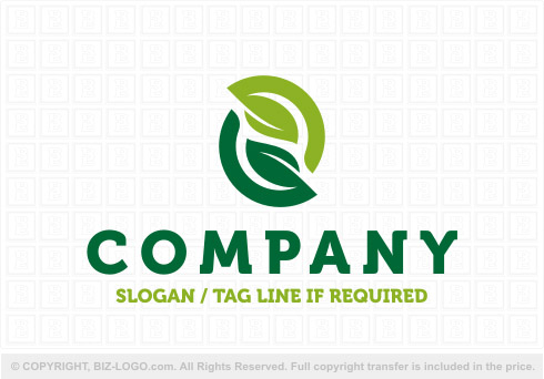 Logo 7981: Yin Yang Plant Logo