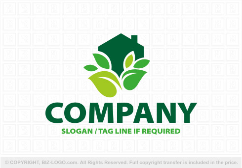 Logo 7984: Plants Real Estate Logo