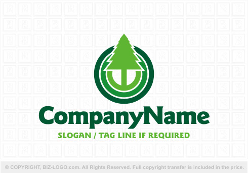 Logo 7976: Big Pine Tree Logo