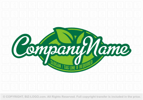 Logo 7491: Plant Logo Sign