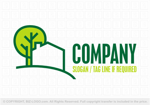 Logo 8095: Green Tree Real Estate Logo