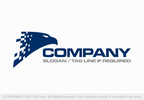 8088: Pixel Eagle Computer Logo