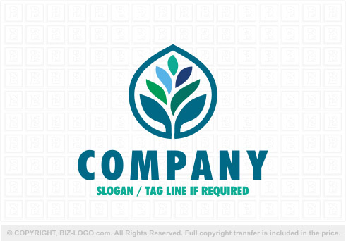 Logo 7883: Elegant Plant Logo 2