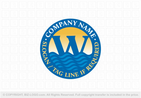 Logo 7860: Ocean, Shipping, W Logo