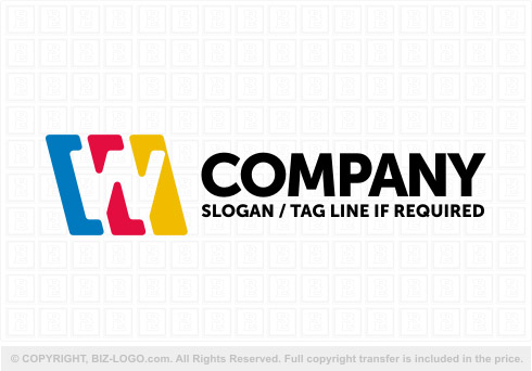Logo 7867: W Printing Logo