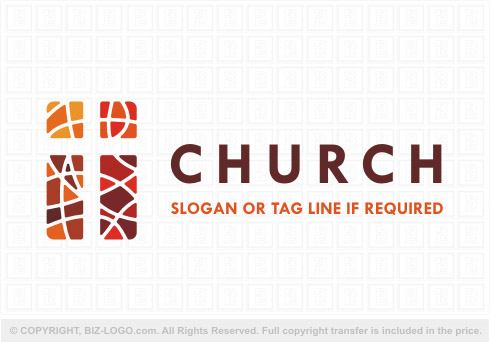 Logo 8595: Tiled Church Logo