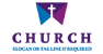 Modern Purple And Blue Church Logo