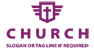 Unique Purple Church Logo<br>Watermark will be removed in final logo.