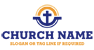 Yellow And Blue Church Logo