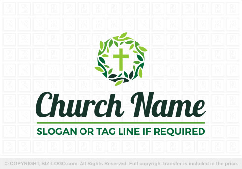 8588: Leaves Circle Church Logo