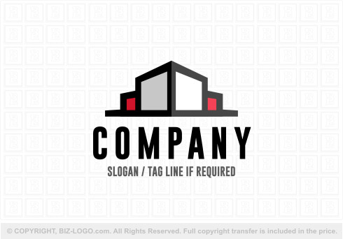 Logo 8500: Red And Black Construction Logo