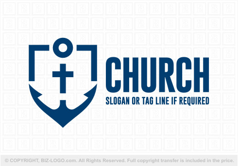 Logo 8482: Blue Anchor Church Logo