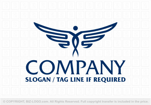 Logo 8441: Elegant Blue Eagle Logo