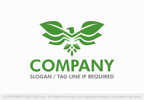 Logo 8443: Plant Eagle Logo