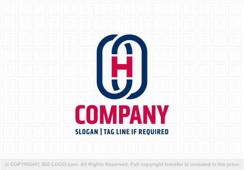 Logo 8458: Connected Letter H Logo