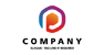 Colorful Hexagon Letter P Logo