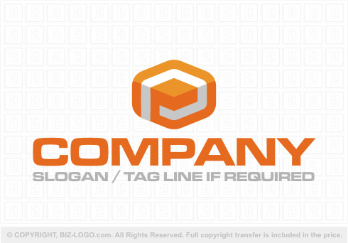 Logo 8491: Striking Orange Letter P Logo