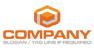 Striking Orange Letter P Logo