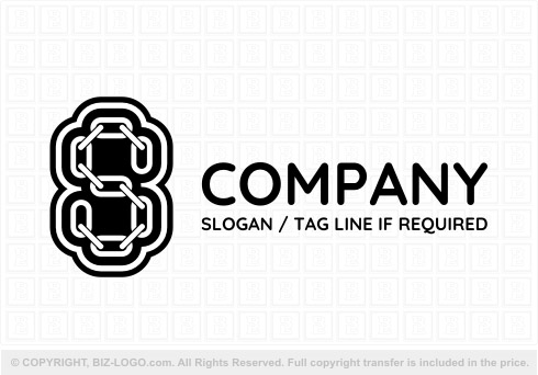 Logo 8653: Chain Letter S Logo