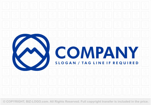 Logo 8669: Mountain Shaped Letter M Logo