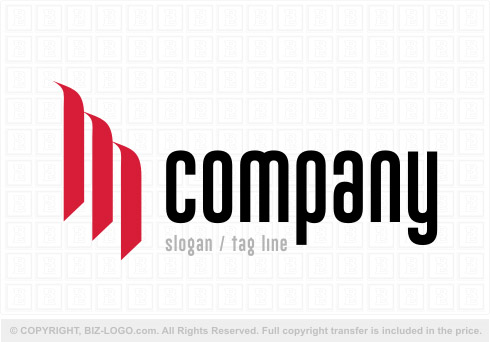 Logo 8677: Red Letter M Logo 