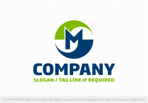Logo 8665: Unique Letter M Logo