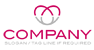 Heart Shaped Letter M Logo 