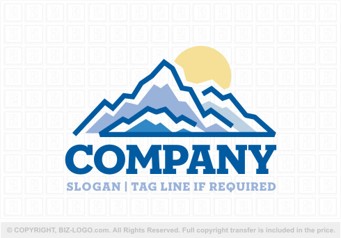Logo 8546: Snowy Mountains Logo