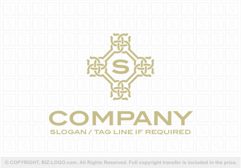 Logo 8421: Stylish Letter S Cross Logo