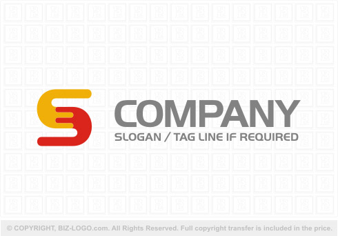 Logo 8422: Yellow and Red Letter S Logo