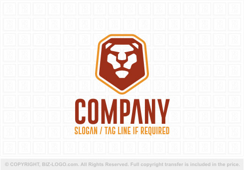 Logo 8534: A Simple Lion Logo