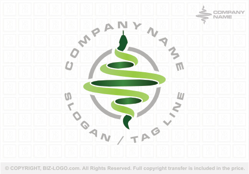 9198: The Green Snake Logo
